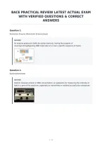 Bace Practical Review Latest Actual Exam&NewLine;With Verified Questions & Correct&NewLine;Answers
