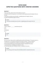 Nfhs Exam&NewLine;Expected Questions With Verified Answers