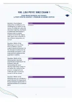 Lsu Psyc 3082 Exam 1&NewLine;Exam-Ready Questions And Answers&NewLine;Latest Update 2026&sol;2027 &vert; Premium Academic Edition