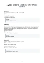 Nsg 5003 Expected Questions With Verified&NewLine;Answers