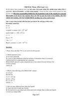 CHEM 101 General Chemistry Exams 1 & 2 Bundle Versions A&comma; B & C with Correct Answers & Answer Keys Winter 2026 &vert; Drexel University