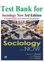 Test Bank for Sociology Now 3rd Edition by Michael Kimmel&comma; Amy Aronson and Tristan Bridges isbn-9780134531847