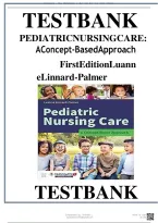 Test Bank for Pediatric Nursing Care&colon; A Concept-Based Approach&comma; 1st Edition by Luanne Linnard-Palmer &vert;all chapters covered&vert;&NewLine;