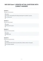 Nur 205 Exam 1 Updated Actual Questions With&NewLine;Correct Answers