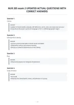 Nur 205 Exam 2 Updated Actual Questions With&NewLine;Correct Answers