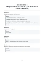 Nur 220 Exam 2&NewLine;Frequently Tested Actual Questions With&NewLine;Correct Answers