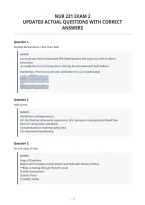 Nur 221 Exam 2&NewLine;Updated Actual Questions With Correct&NewLine;Answers