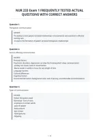 Nur 233 Exam 1 Frequently Tested Actual&NewLine;Questions With Correct Answers