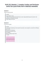 NUR 253&colon; Module C&comma; Complex Cardiac and Perfusion&NewLine;EXPECTED QUESTIONS WITH VERIFIED ANSWERS