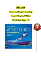 Test Bank for Horngren's Managerial Accounting&comma; 7th Edition by Maria L&period; Miller-Nobles&NewLine;