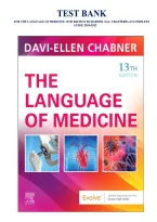 TEST BANK FOR THE LANGUAGE OF MEDICINE 13TH EDITION B CHABNER &sol;ALL CHAPTERS1-21&sol;COMPLETE GUIDE  with practice questions&comma; answers and elaborations&excl;&excl;