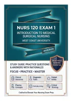 NURS 120 Introduction to Medical Surgical Nursing Exam Prep &mdash; Comprehensive Review &plus; Practice MCQs &mdash; West Coast University 2025&sol;2026