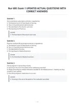 Nur 600&colon; Exam 1 Updated Actual Questions With&NewLine;Correct Answers