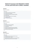Nurs 201 Final Exam Utk Frequently Tested&NewLine;Actual Questions With Correct Answers