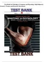 Test Bank For Principles of Anatomy and Physiology 12th Edition By Gerard J&period; Tortora & Bryan H&period; Derrickson &vert; Questions & Answers &vert; Complete Review 2026&sol;2027
