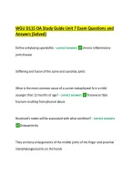WGU D115 OA Study Guide Unit 7 &ndash; Exam Questions and Answers &lpar;Solved&rpar;