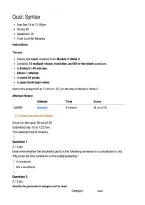LING 301 Quiz&colon; Syntax &vert; Score 28&sol;30 &vert; Liberty University