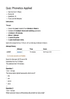 LING 301 Quiz&colon; Phonetics Applied &vert; Score 28&period;75&sol;30 &vert; Liberty University