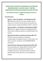 &NewLine;Camata Exam &vert; Chapter 6 &vert; Aeromedical Factors And &NewLine;Decision Making -100 Study Guide &ndash; Practice &NewLine;Questions With Detailed Rationales &lpar;Latest Edition&rpar; 