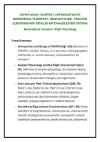 Camata Exam &vert; Chapter 1 &vert; Introduction To &NewLine;Aeromedical Transport -100 Study Guide &ndash; Practice &NewLine;Questions With Detailed Rationales &lpar;Latest Edition&rpar; &NewLine;Aeromedical Transport &sol; Flight Physiology &NewLine; 