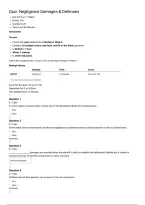 PLST 225 Quiz&colon; Negligence Damages & Defenses &vert; Score 90&sol;100 &vert; Liberty University