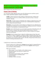 NR 283 Pathophysiology Exam 1 Practice Test 2026 &vert; Practice Questions & Answers &vert; Study Guide