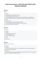 Nurs 5433 Module 1 Expected Questions With&NewLine;Verified Answers