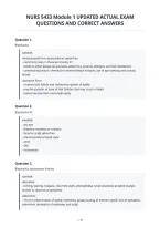 Nurs 5433 Module 1 Updated Actual Exam&NewLine;Questions And Correct Answers