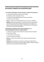 NU 641 Advanced Clinical Pharmacology Final Exam Questions and Answers&vert; Updated&vert; Pass Guaranteed&vert; Regis