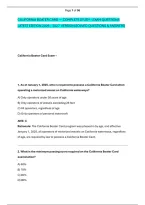 California Boater Card &mdash; Complete Study - Exam Questions &NewLine;Latest Edition 2026 &ndash; 2027  Version Solved Questions & Answers
