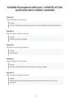 Nurs660 Psychopharm 660 Exam 1 Updated Actual&NewLine;Questions With Correct Answers