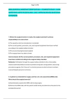 Absa Surgical Assistant Certification &mdash; Complete Study - Exam &NewLine;Questions Latest Edition 2026 &ndash; 2027  Version Solved Questions &NewLine;& Answers