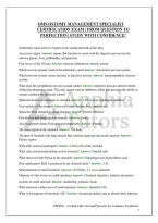 Oms Ostomy Management Specialist Certification Exam &vert; From Question To Perfection&vert; Study With Confidence&excl;