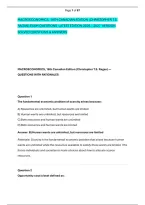 Macroeconomics&comma; 18Th Canadian Edition &lpar;Christopher T&period;s&period; &NewLine;Ragan&rpar; Exam Questions  Latest Edition 2026 &ndash; 2027  Version &NewLine;Solved Questions & Answers