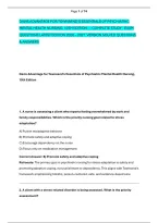 Davis Advantage For Townsend's Essentials Of Psychiatric &NewLine;Mental Health Nursing&comma; 10Th Edition &mdash; Complete Study - Exam &NewLine;Questions Latest Edition 2026 &ndash; 2027  Version Solved Questions &NewLine;& Answers