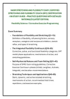 &NewLine;Nasm Stretching And Flexibility Exam &vert; Certified &NewLine;Stretching And Flexibility Coach &lpar;Sfc&rpar; Certification -100 Study Guide &ndash; Practice Questions With Detailed &NewLine;Rationales &lpar;Latest Edition&rpar; 