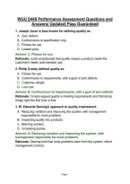 WGU D469 Performance Assessment Questions and Answers&vert; Updated&vert; Pass Guaranteed