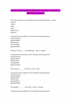 Human Anatomy Marieb 2014 Exam Question with 100 Correct Answers 2026