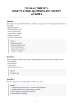 Ob Exam 2 Sherpath&NewLine;Updated Actual Questions And Correct&NewLine;Answers
