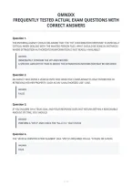 Omnixx&NewLine;Frequently Tested Actual Exam Questions With&NewLine;Correct Answers