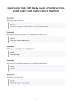 Ophthalmic Tech&colon; Coa Study Guide Updated Actual&NewLine;Exam Questions And Correct Answers