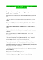 NURS 301 Exam 3 Health Assessment Focus Review Topics Exam coverage Guaranteed Pass