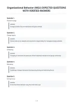 Organizational Behavior &lpar;Wgu&rpar; Expected Questions&NewLine;With Verified Answers