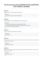 Pa Life Insurance Exam Updated Actual Questions&NewLine;With Correct Answers
