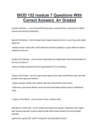 BIOD 152 module 7 Questions With &NewLine;Correct Answers  A&plus; Graded 