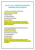 2026-2027 Latest Bio 277 Exam &vert; Complete Exam With&NewLine;Answers And Rationales