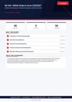 NR 546 Advanced Pharmacology Psychopharmacology for the PMHNP Midterm Exam 2026&sol;2027 &ndash; Questions and Answers &vert; 100&percnt; Verified &vert; Detailed Rationales &ndash; Pass Guaranteed &ndash; A&plus; Graded 