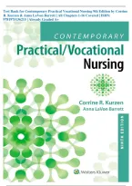 Test Bank for Contemporary Practical Vocational Nursing 9th Edition by Corrine R&period; Kurzen & Anna LaVon Barrett &vert; All Chapters 1-16 Covered &vert; ISBN&colon; 9781975136215 &vert; Already Graded A&plus; &vert; Latest &lpar;2026&sol;2027&rpar; Updated Version &lbrace;JUST RELEASED&rcub;