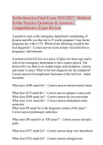 ScribeAmerica Final Exam 2026&sol;2027 &vert; Medical Scribe Practice Questions & Answers &vert; Comprehensive Exam Review