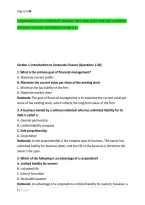 Fundamentals Of Corporate Finance Prep 2026 Questions With Verified &NewLine;Answers Detailed Rationales Graded A&plus; 